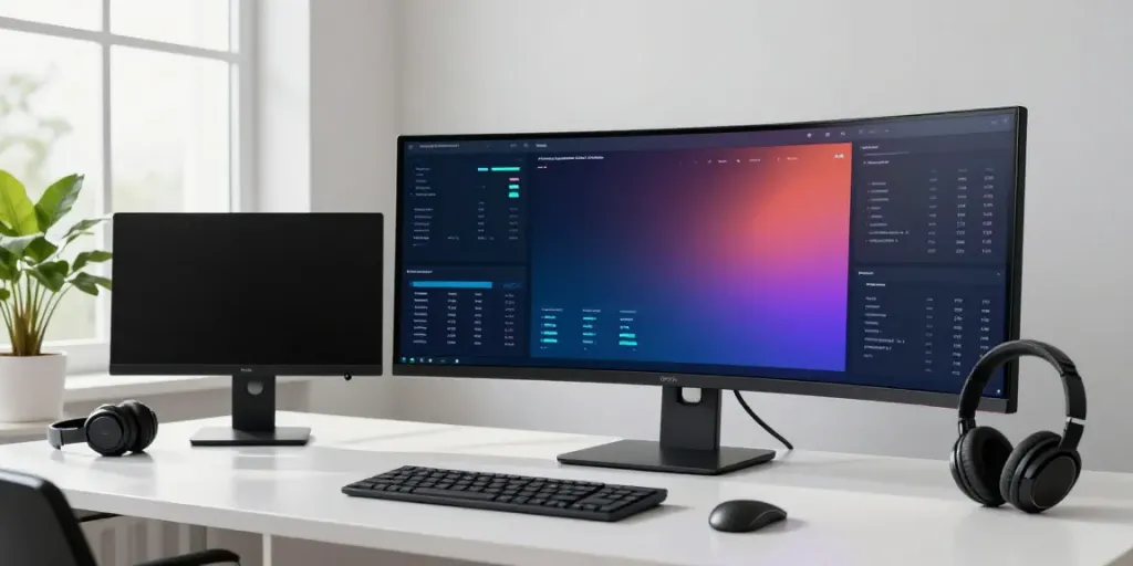 Personal Finance Club Calculator displayed on a modern financial dashboard in a high-tech workspace.